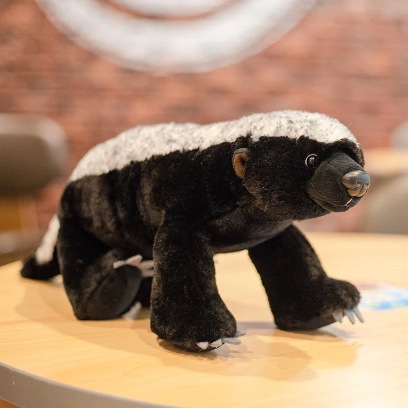 Black and White Honey Badger Plush Toy