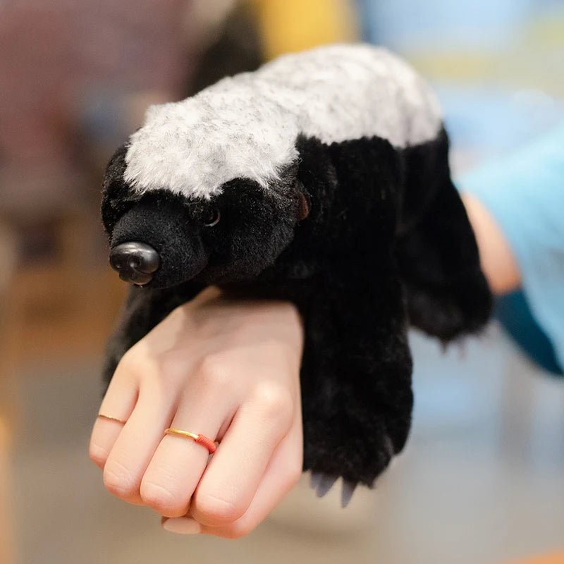 Black and White Honey Badger Plush Toy