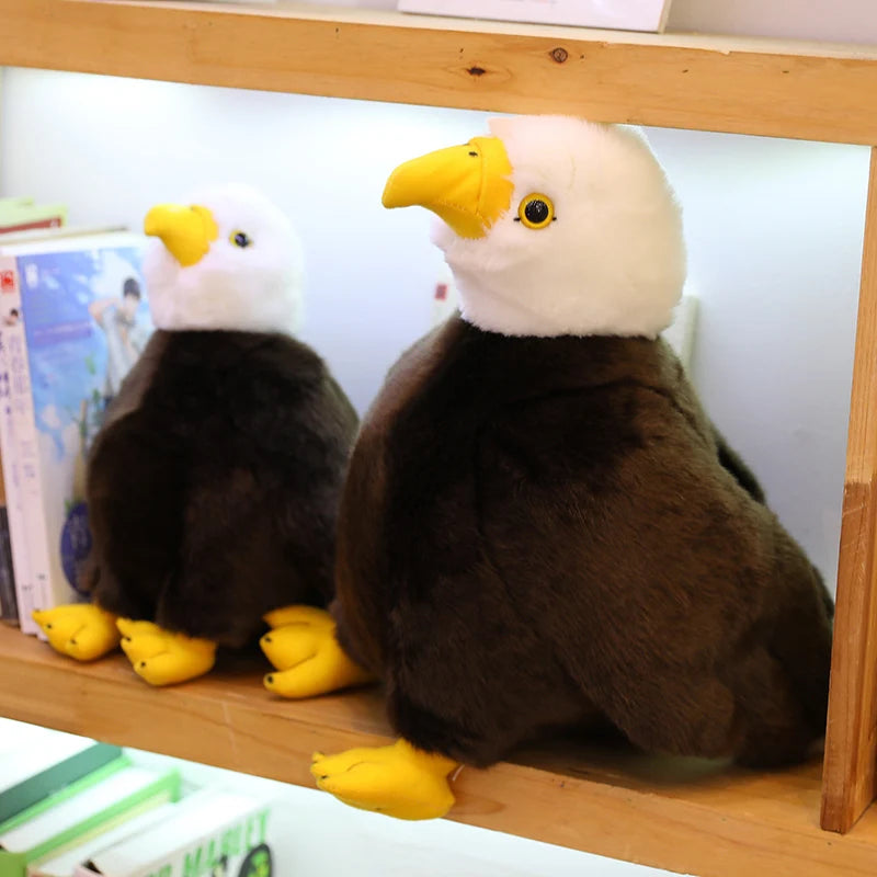 Brown and White Bald Eagle Plush Toy