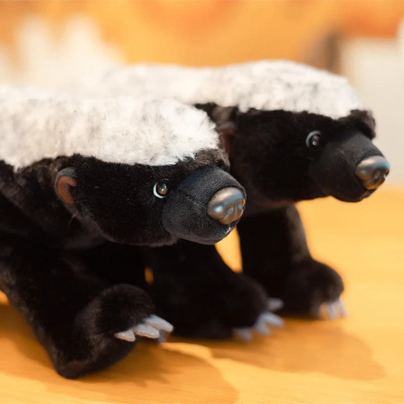 Black and White Honey Badger Plush Toy