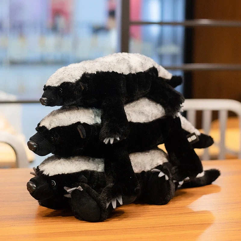 Black and White Honey Badger Plush Toy