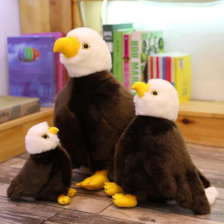 Brown and White Bald Eagle Plush Toy
