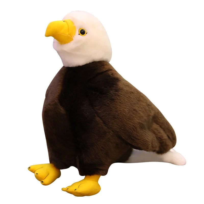 Brown and White Bald Eagle Plush Toy