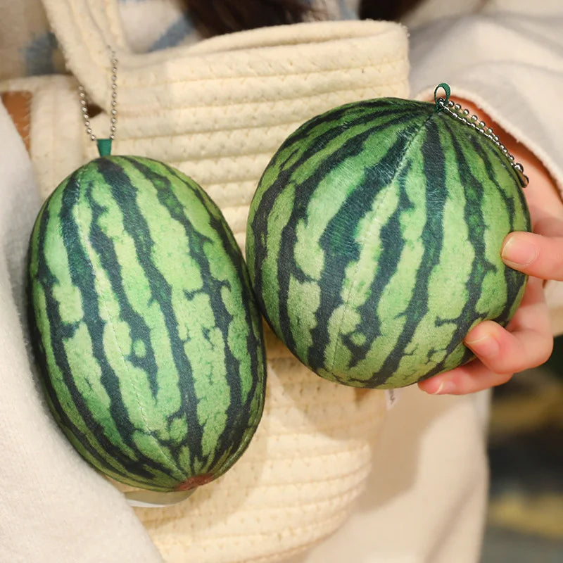 Realistic Watermelon Fruit Plush Pillow