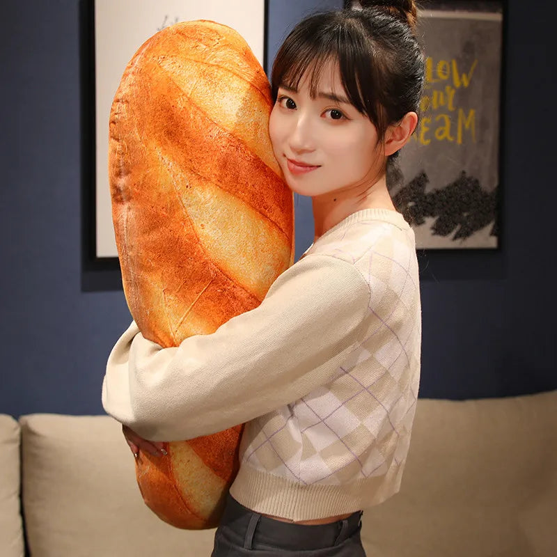 Realistic French Baguette Plush Pillow