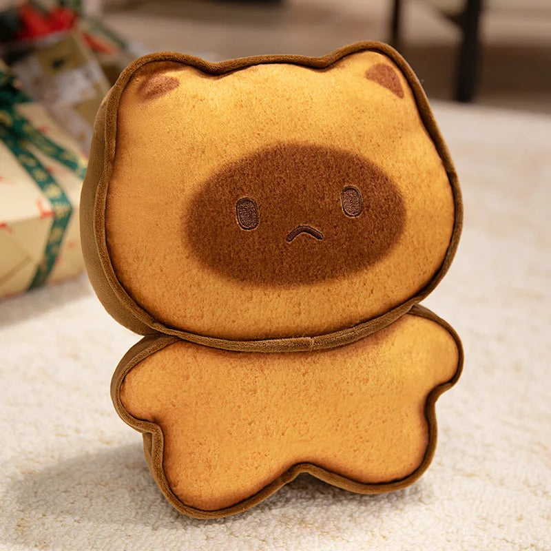 Adorable Plush Cookie Bear Keychain