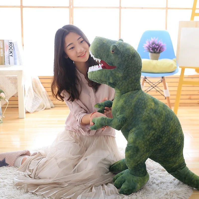 Soft Green T-Rex Dinosaur Plush Toy