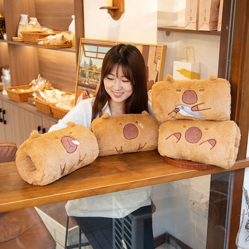Adorable Capybara Plush Hand Warmer Cushion