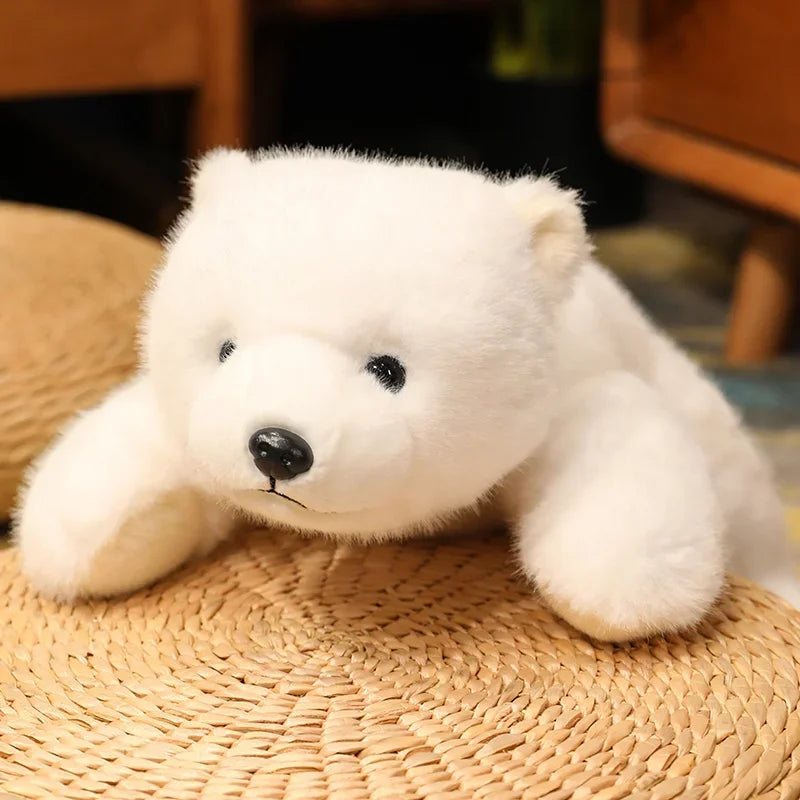 Cute Black and White Sitting Panda Plush