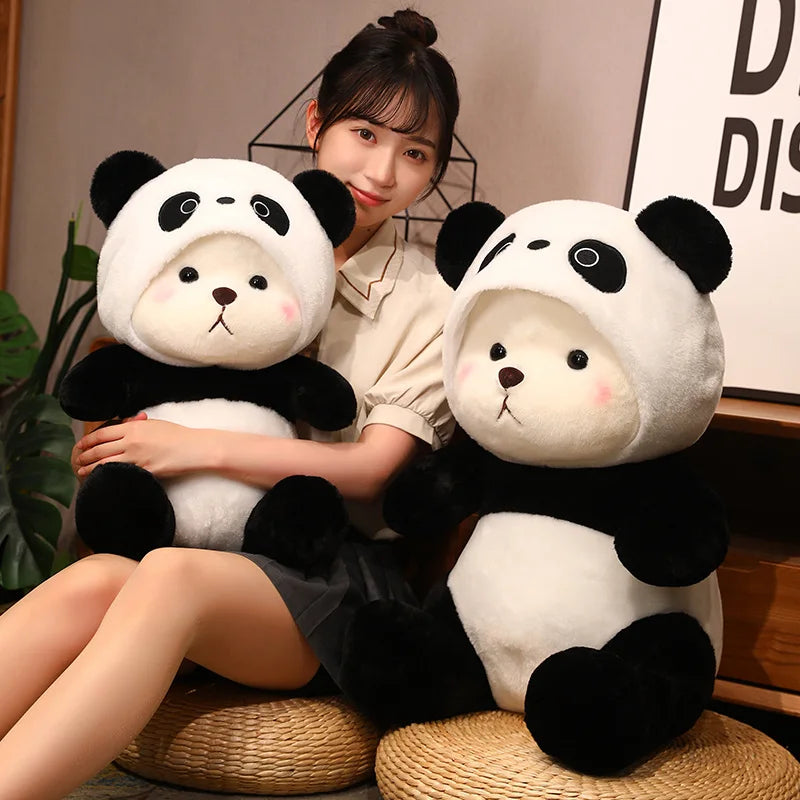 Adorable Bear Plush in Panda Hoodie
