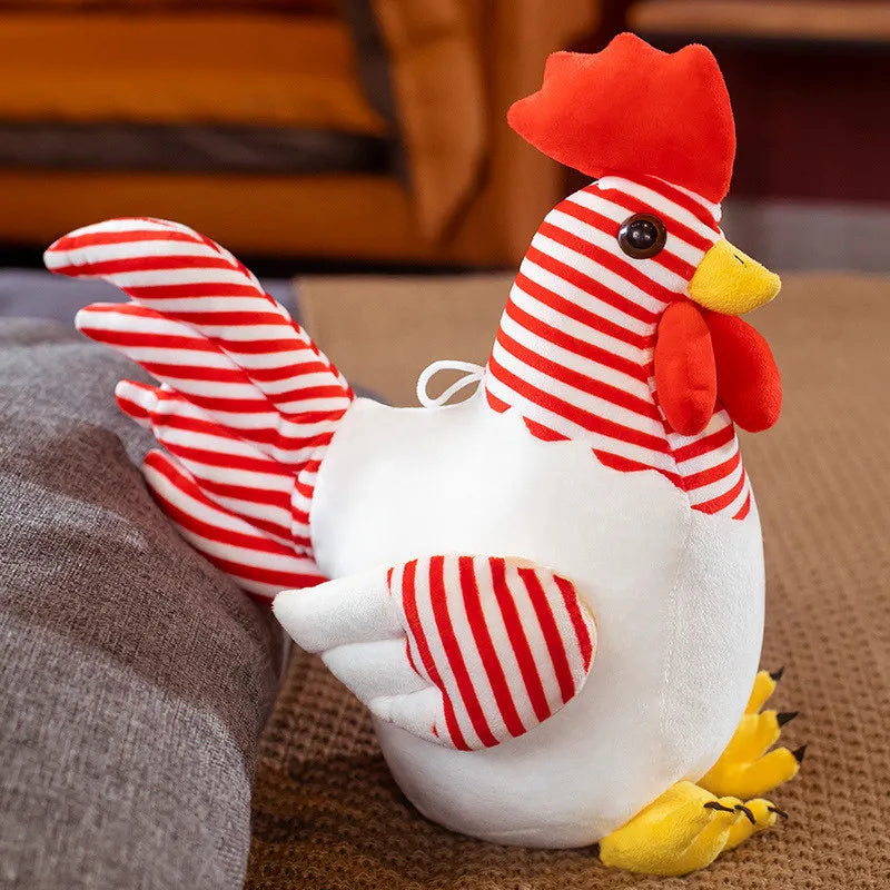 Oversized Yellow and Orange Rooster Plush Toy
