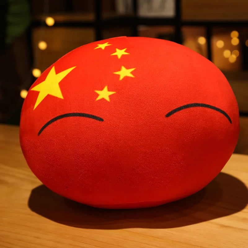 Soft Round Countryball Flag Plush Toy