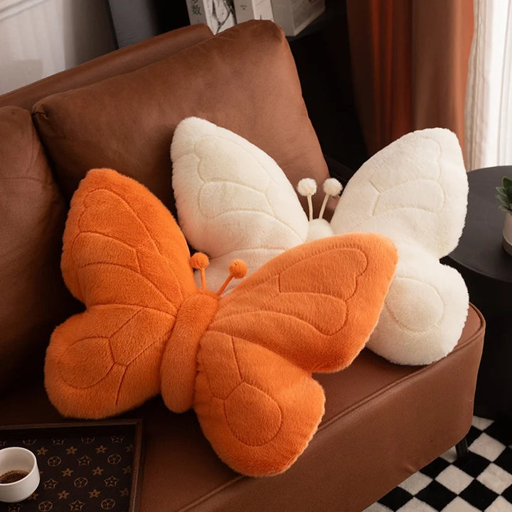 Adorable Pastel Plush Butterfly Pillow