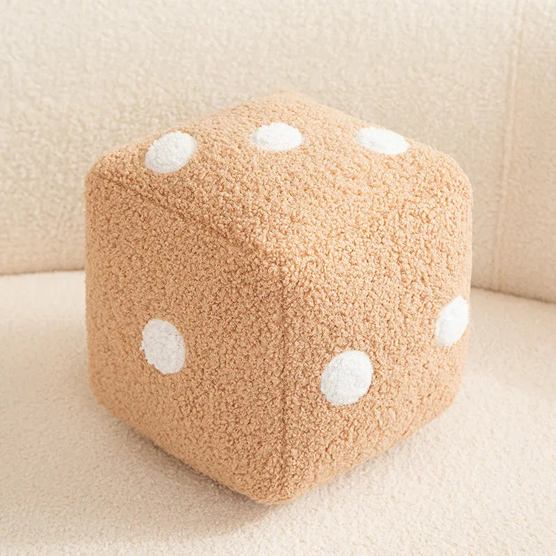 Soft Plush Dice Cube Accent Ottoman