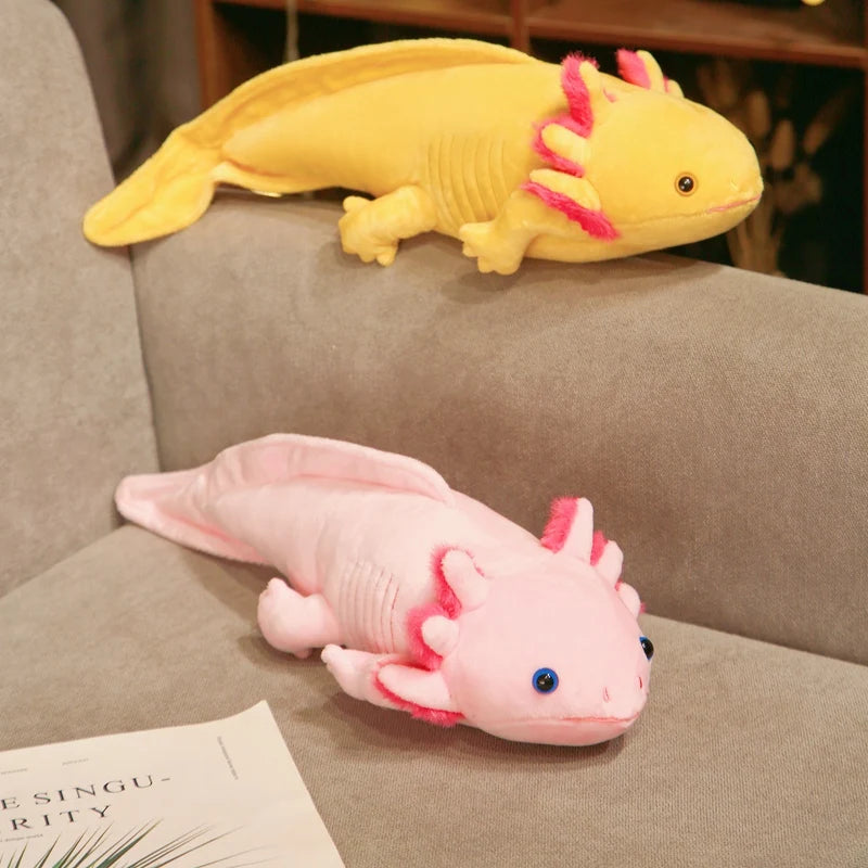 Axolotl Plush Toy in Assorted Bright Colors