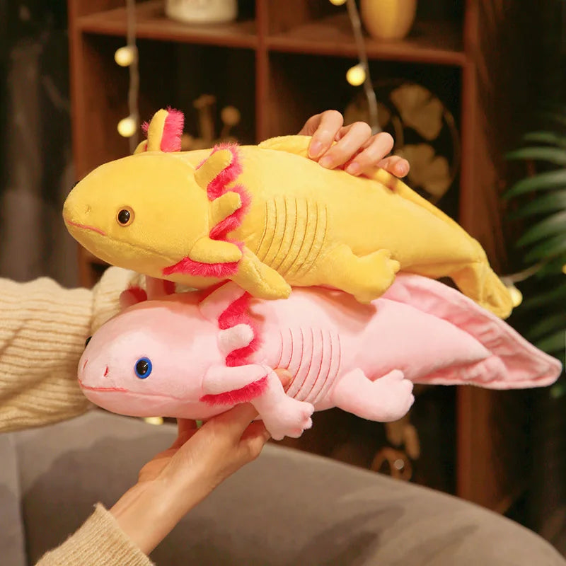 Axolotl Plush Toy in Assorted Bright Colors