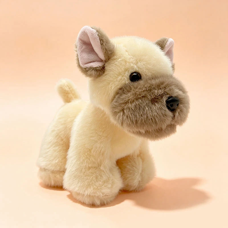 Assorted Plush Puppy Toys with Rosy Cheeks