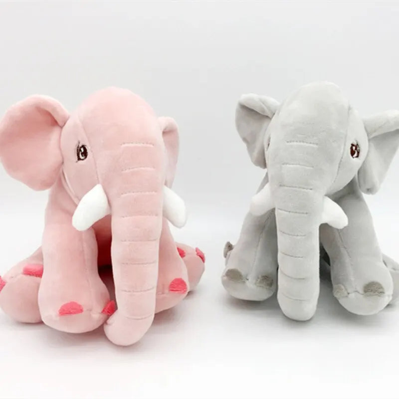 Adorable Sitting Plush Elephant Toy