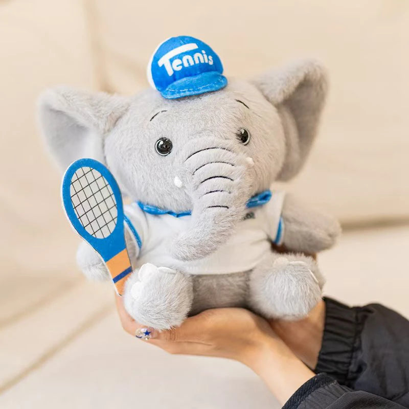 Adorable Tennis Elephant Plush Toy