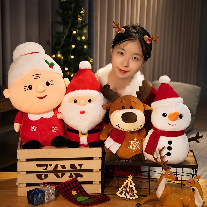 Christmas Santa & Mrs. Claus Plush Duo