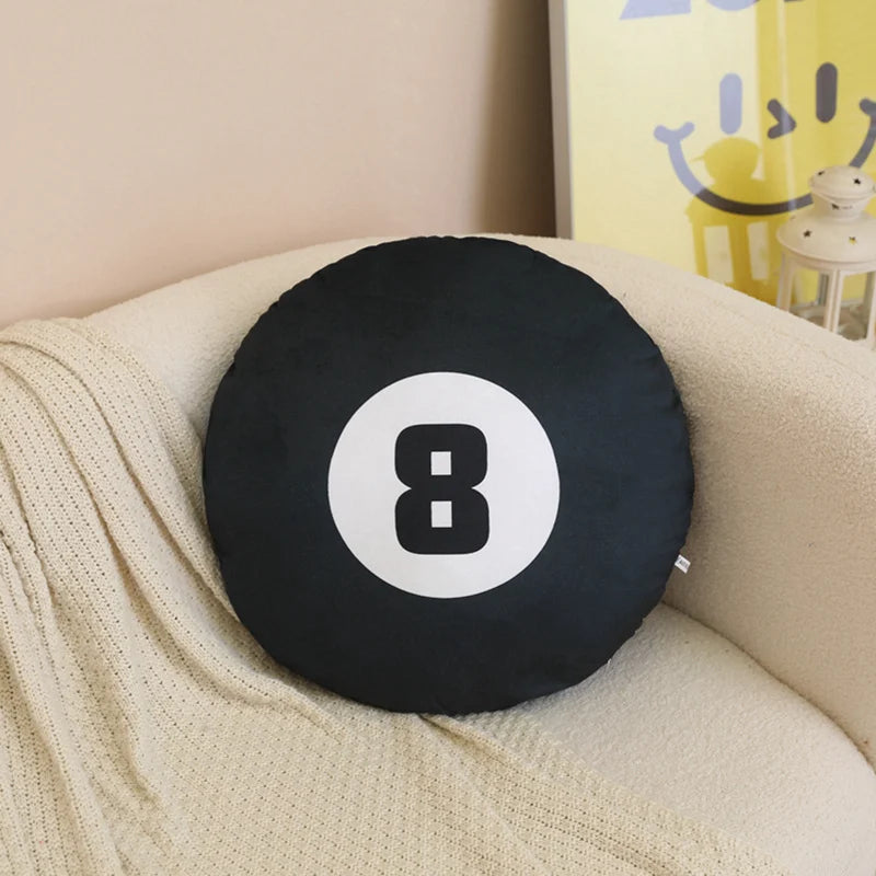 Plush White Baseball Decorative Pillow