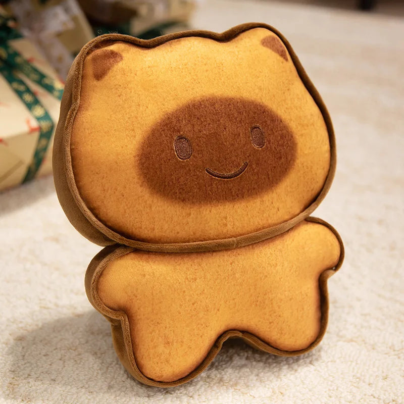 Adorable Plush Cookie Bear Keychain