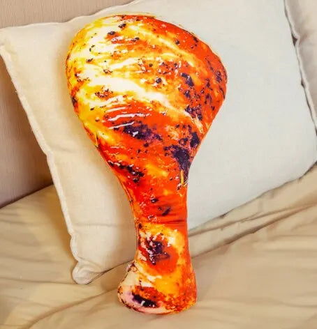 3-Pack Realistic Roasted Chicken Drumstick Plush Toy