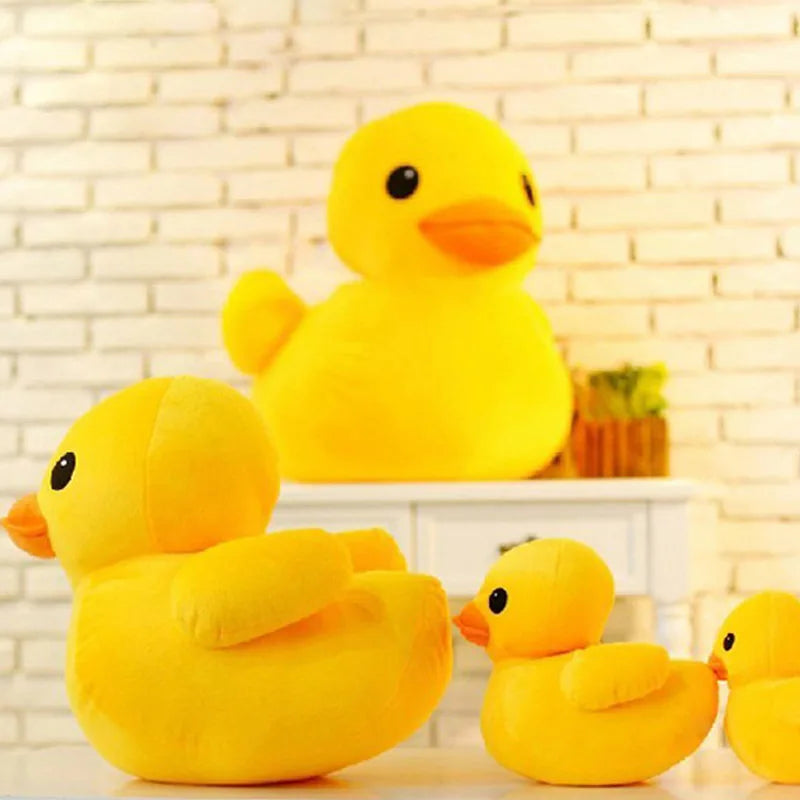 Chubby Bright Yellow Plush Duck Toy