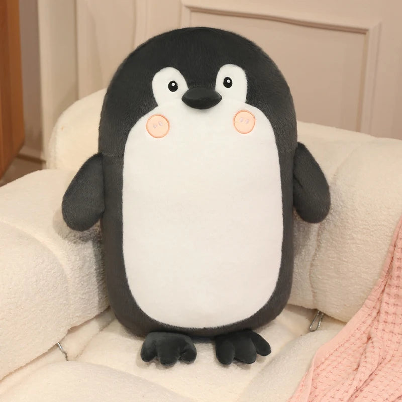 Brown and White Lying Animal Plush