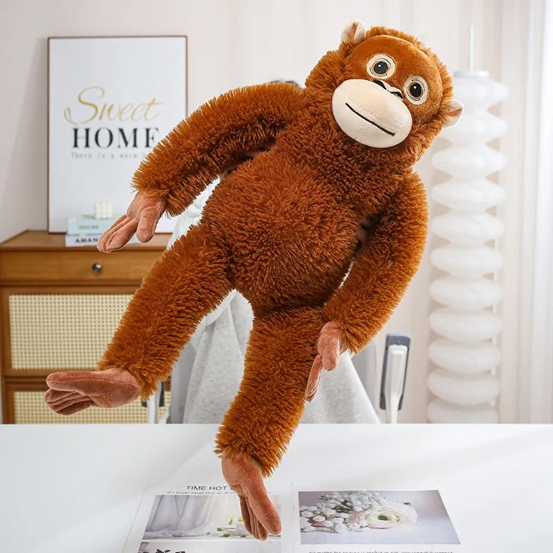 Soft Red-Brown Hugging Orangutan Plush