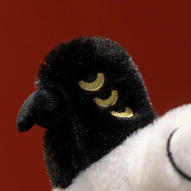 Black and White Plush with Top Hat and Big Eye