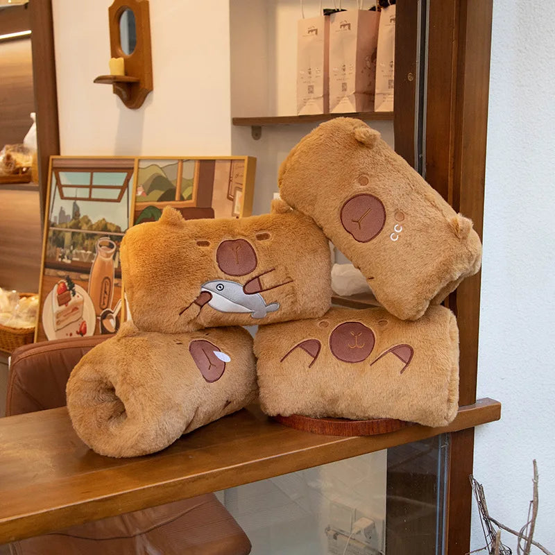 Adorable Capybara Plush Hand Warmer Cushion