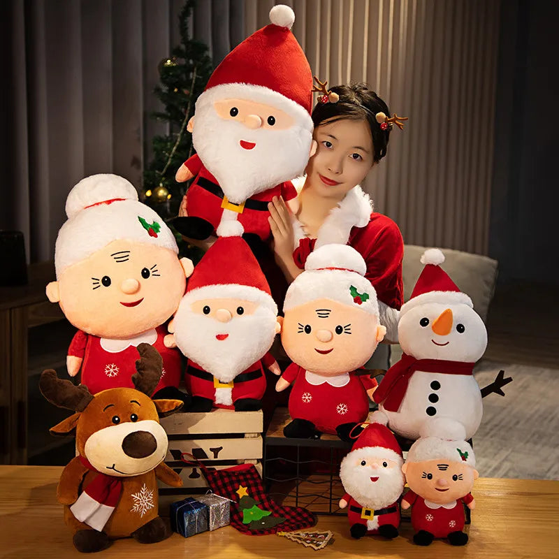 Christmas Santa & Mrs. Claus Plush Duo