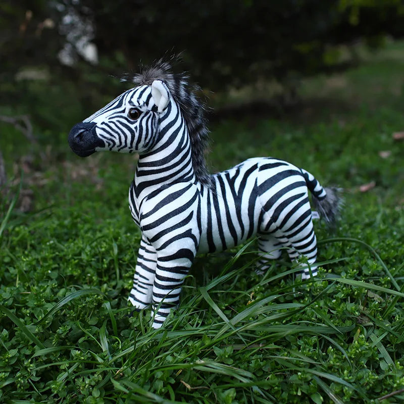 Soft Black and White Zebra Plush Toy Pair