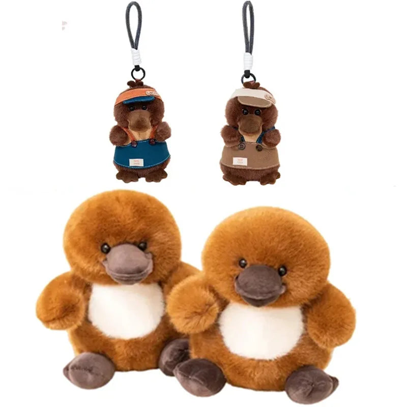 Adorable Brown Platypus Soft Plush or Keychain