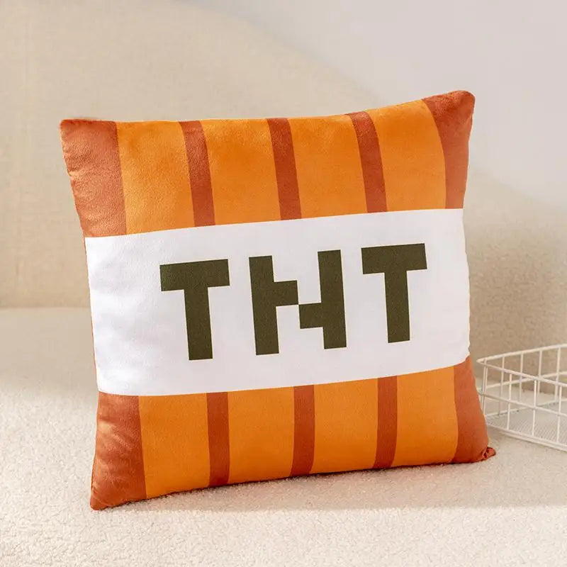 Minecraft TNT Block Orange Plush Cushion