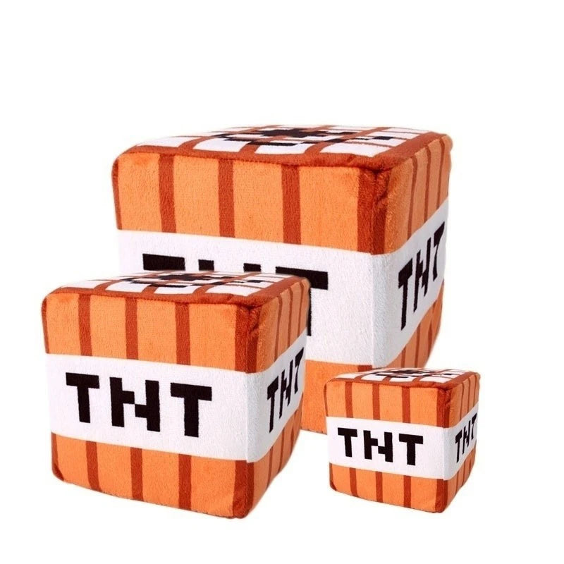 Minecraft TNT Block Orange Plush Cushion
