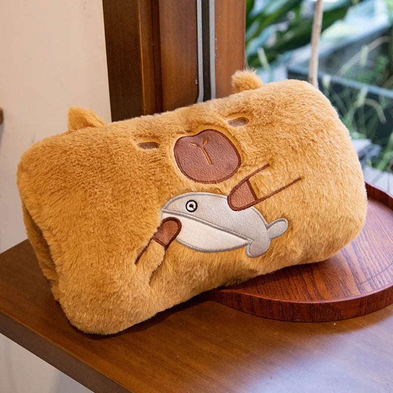 Adorable Capybara Plush Hand Warmer Cushion