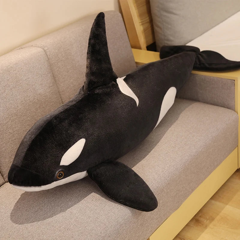 Soft Realistic Black and White Orca Plush
