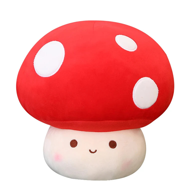 Cute Red Mushroom Plush with White Spots