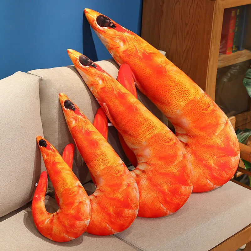 Realistic Cooked Seafood Plush Pillows