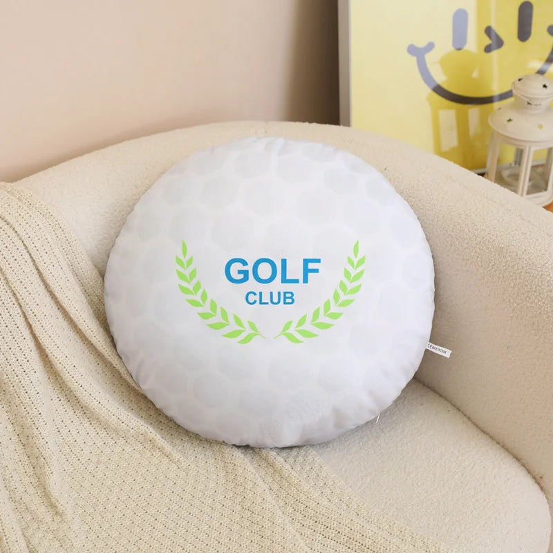Plush White Baseball Decorative Pillow