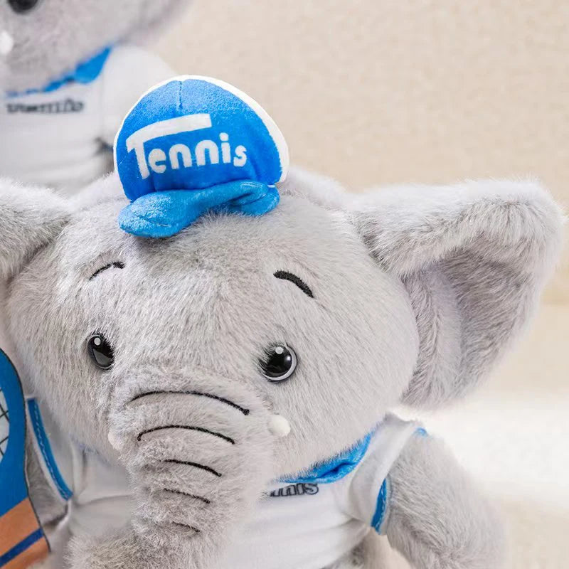 Adorable Tennis Elephant Plush Toy