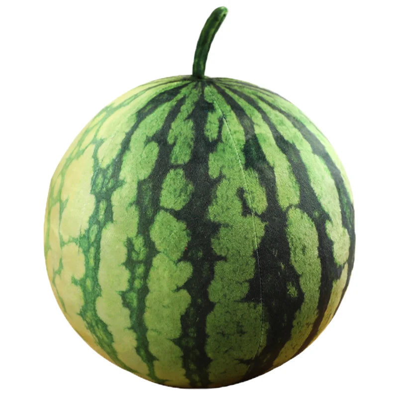 Realistic Watermelon Fruit Plush Pillow