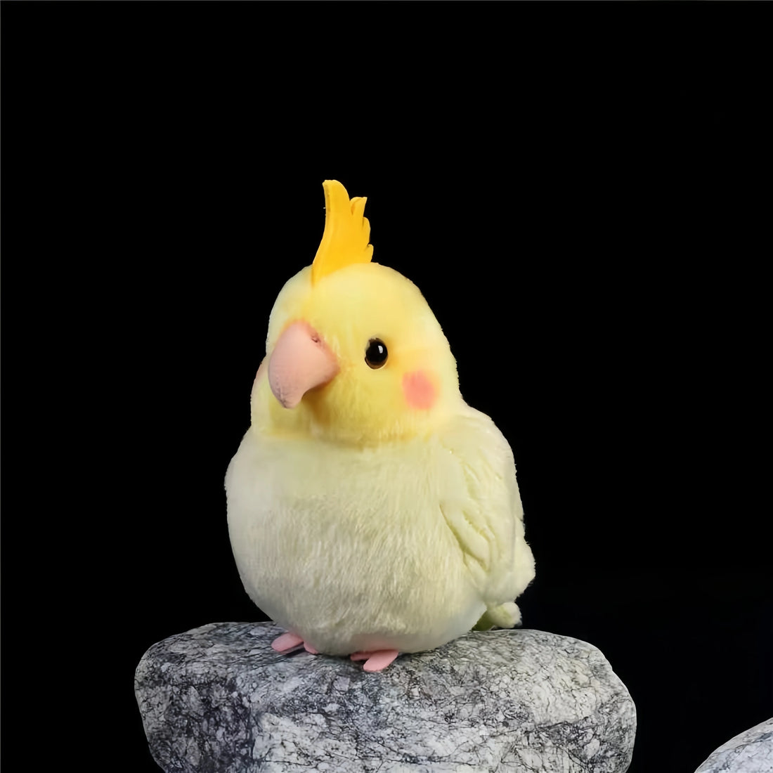 Cockatiel Plushie in Yellow and Grey