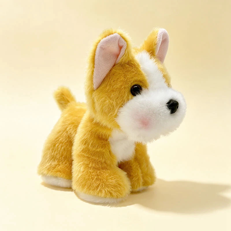 Assorted Plush Puppy Toys with Rosy Cheeks