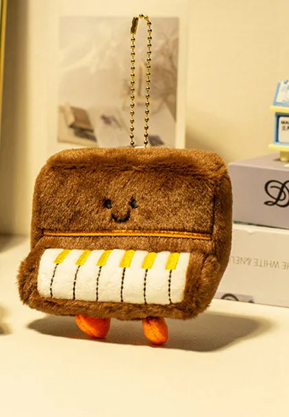 Adorable Plush Instrument & Fruit Keychain
