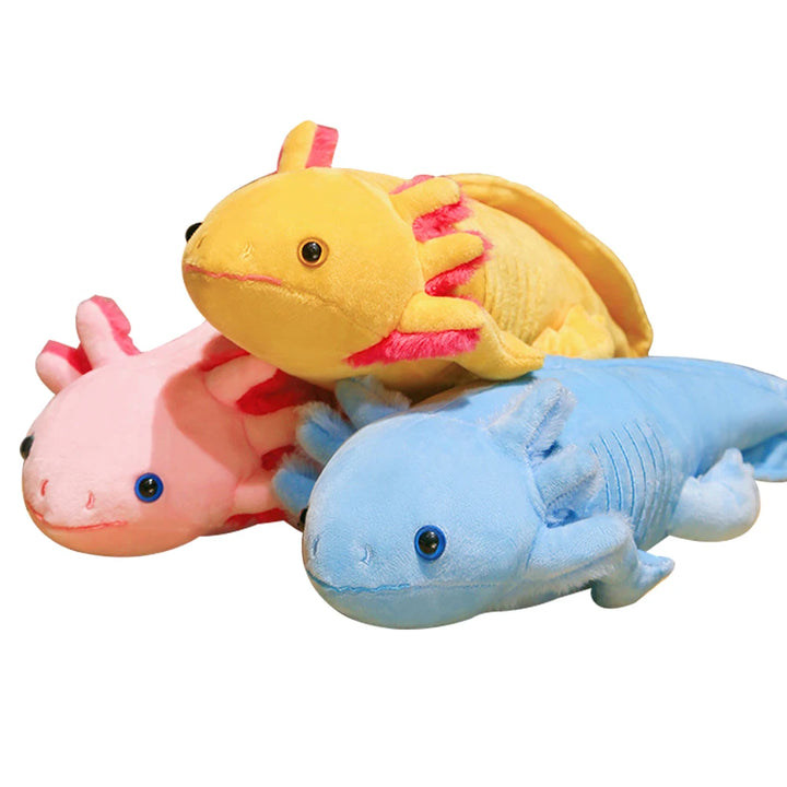 Axolotl Plush Toy in Assorted Bright Colors