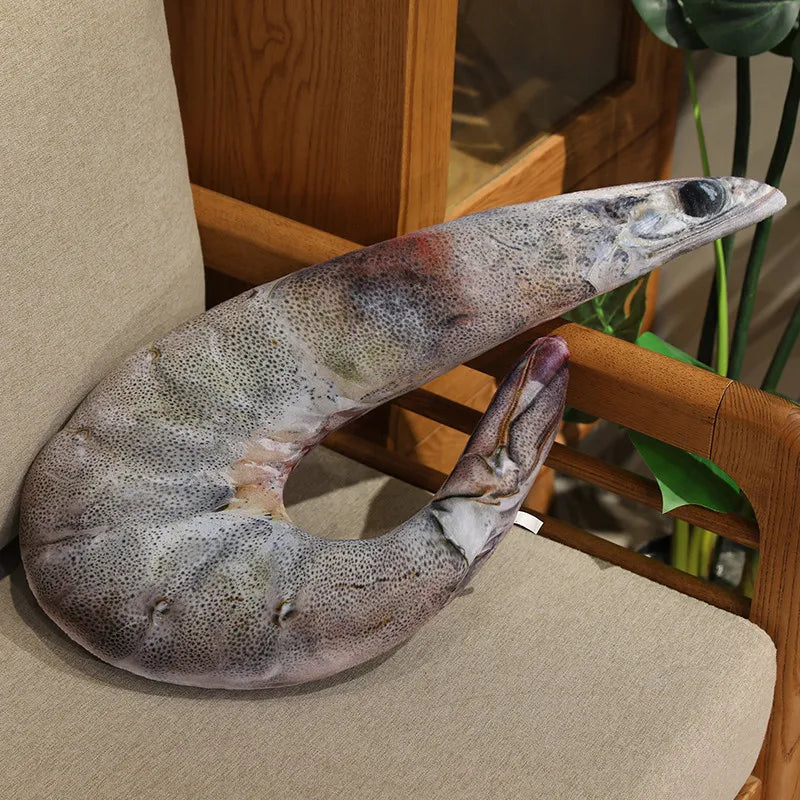 Realistic Cooked Seafood Plush Pillows
