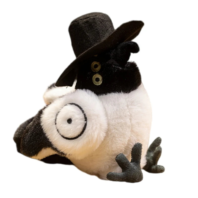 Black and White Plush with Top Hat and Big Eye